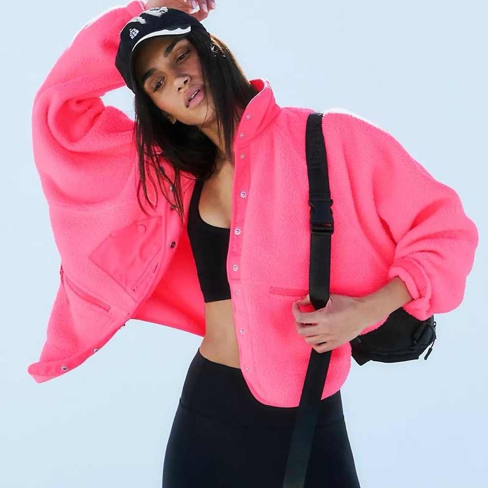 NWT Free people hit the slopes fleece jacket